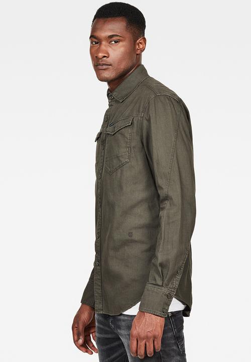 G-STAR - Arc 3d slim shirt - asfalt
