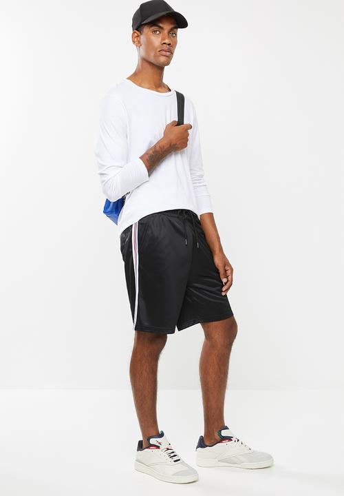 Superbalist - Tricot side taped shorts - black