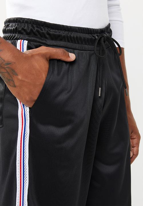 Superbalist - Tricot side taped shorts - black