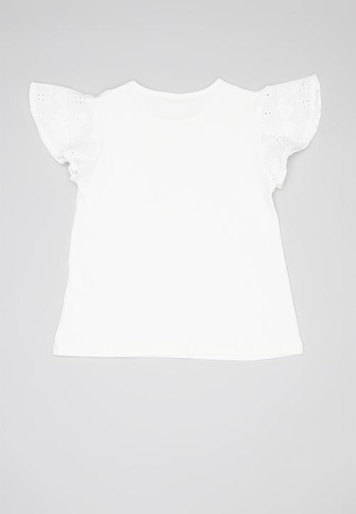 Quimby - Elastane jersey top - off white