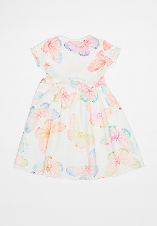 Quimby - Jacquard jersey dress - white