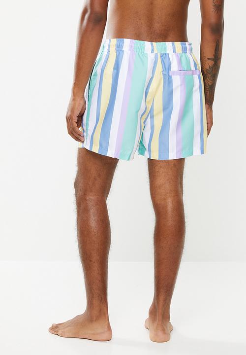 New Look - Vertical stripe swimshorts - multi