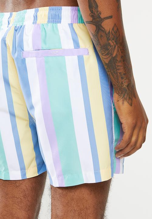 New Look - Vertical stripe swimshorts - multi