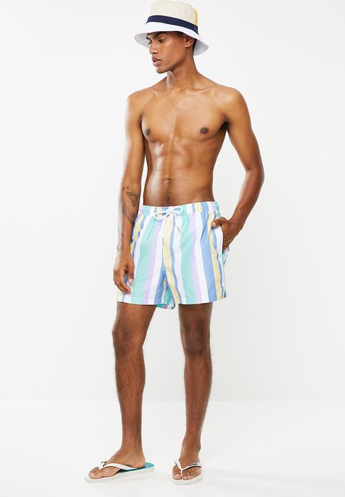 New Look - Vertical stripe swimshorts - multi