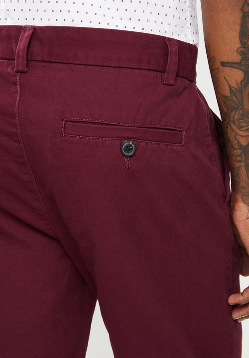 New Look - Epp chino shorts - burgundy