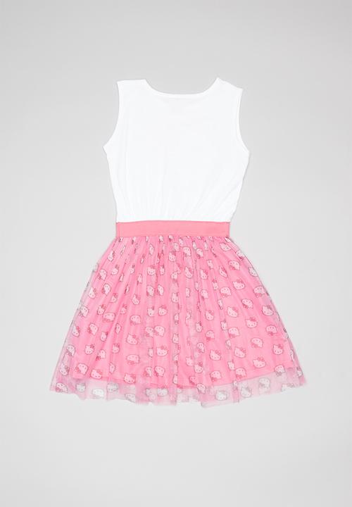 Hello Kitty - Single jersey dress with sublimated tulle - multi 