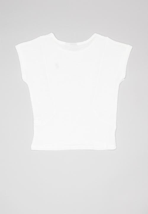 POLO - Candice knitted blouse - white