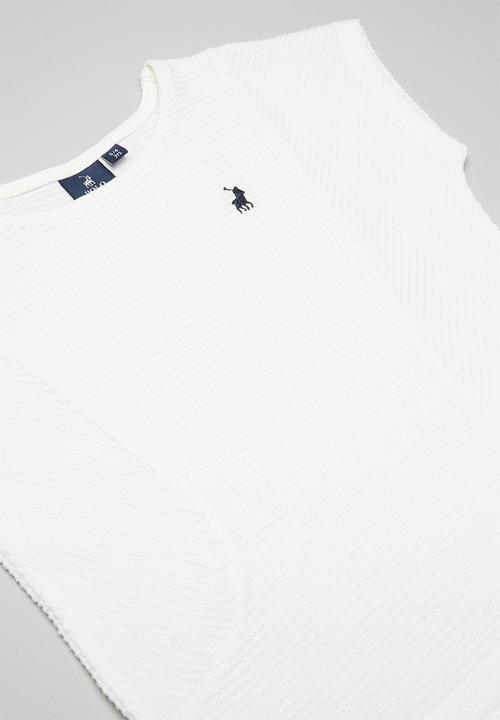 POLO - Candice knitted blouse - white
