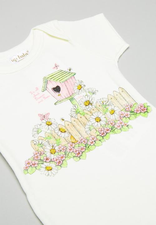 UP Baby - Soft jersey bodysuit - off white
