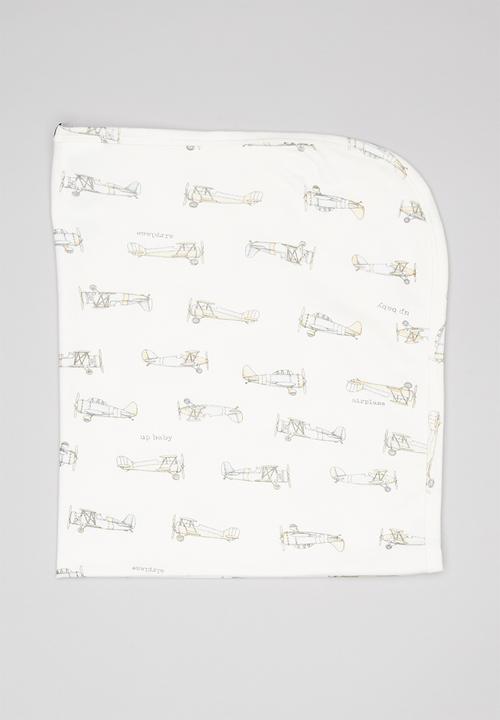 UP Baby - Soft jersey blanket - white