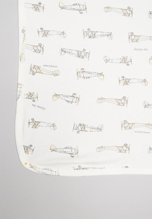 UP Baby - Soft jersey blanket - white