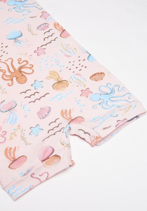 UP Baby - Soft jersey  romper - light pink