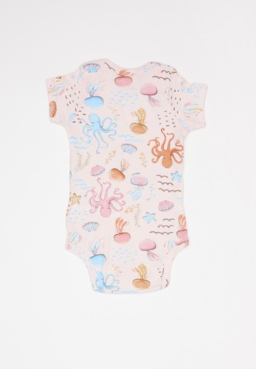 UP Baby - Soft jersey bodysuit - pink