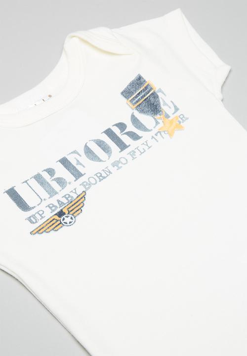 UP Baby - Soft jersey bodysuit - off white