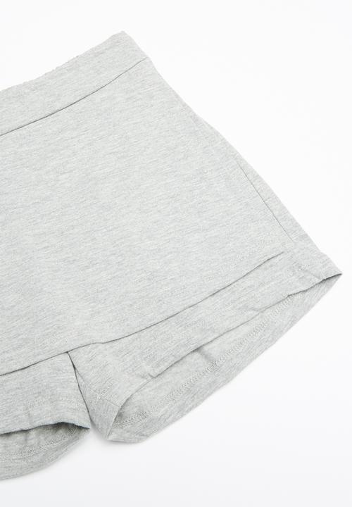 Bee Loop - Single jersey top and sweatshorts set - navy & grey
