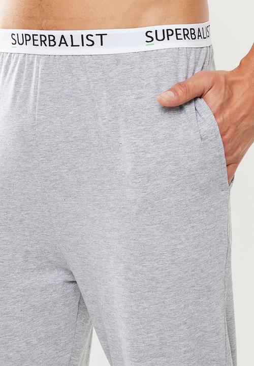 Superbalist - Knit slim fit 2 pack lounge pants - black & grey