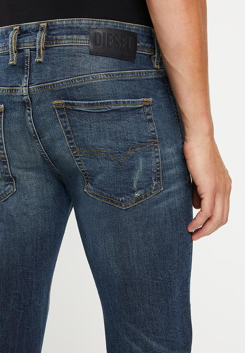 Diesel  - Sleenker-x 5 pocket skinny jeans - blue