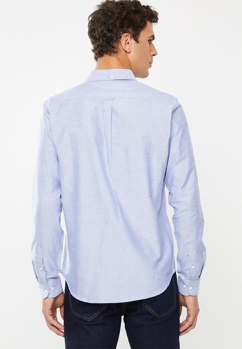 New Look - New oxford long sleeve shirt - blue