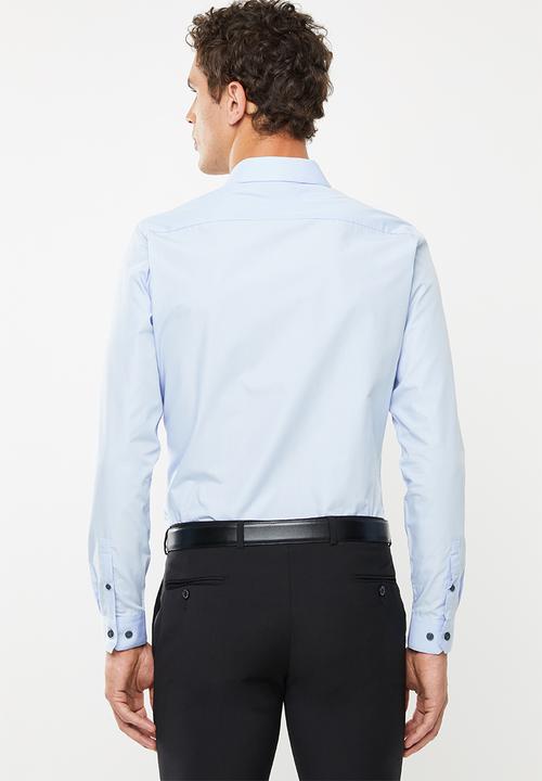New Look - New poplin long sleeve shirt - blue 