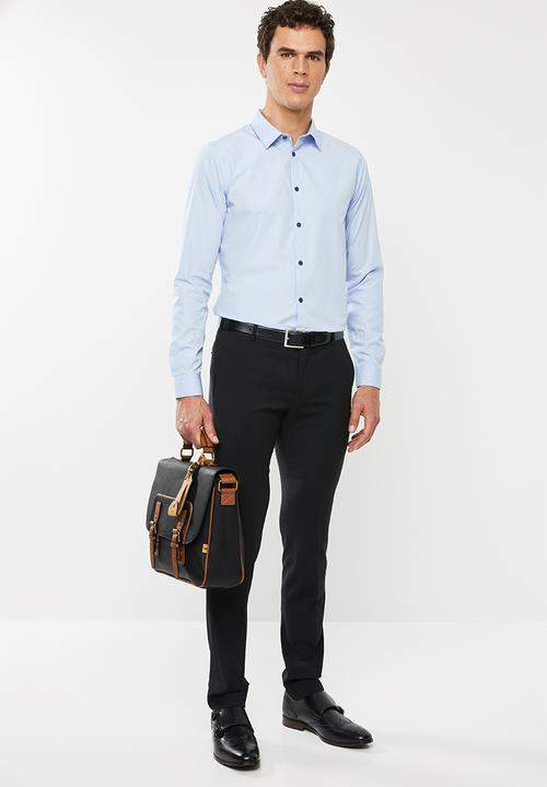 New Look - New poplin long sleeve shirt - blue 