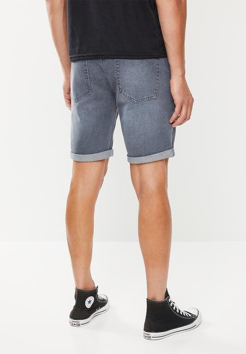 New Look - Denim shorts - grey