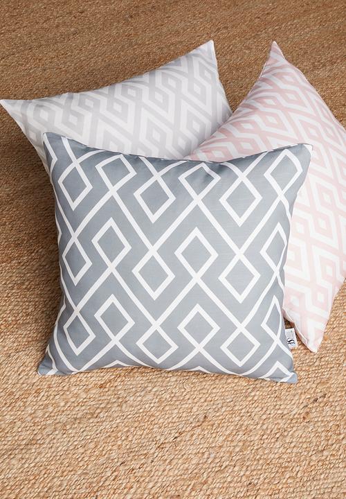 Sixth Floor - Gem cushion cover - light grey