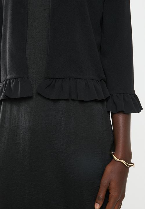 New Look - Frill sleeve jacket - black