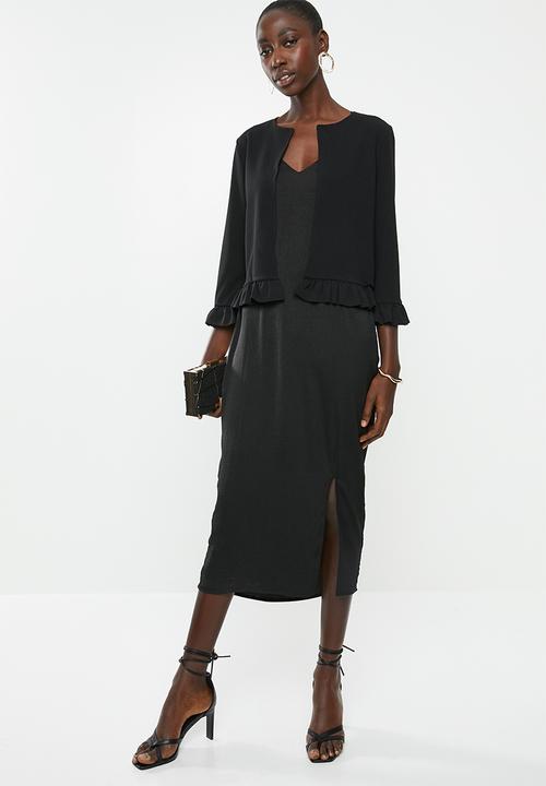 New Look - Frill sleeve jacket - black