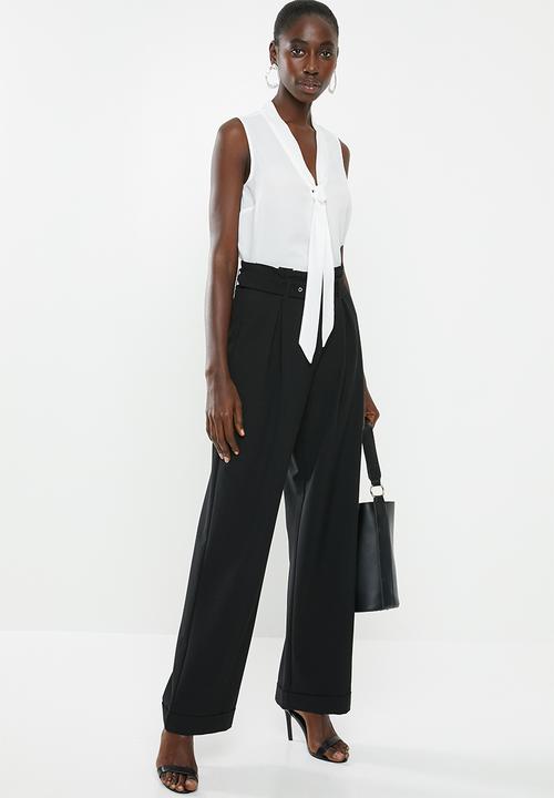 New Look - Eliza pussybow blouse - white