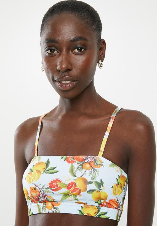 Superbalist - Cropped bikini top - multi