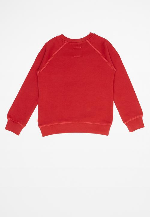 Levi’s® - Boys french terry batwing pullover - red