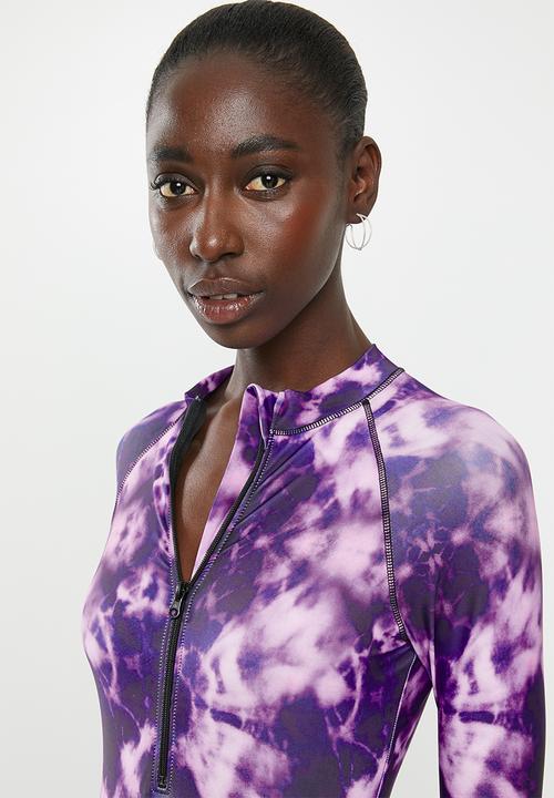 Superbalist - Rash vest one piece - purple