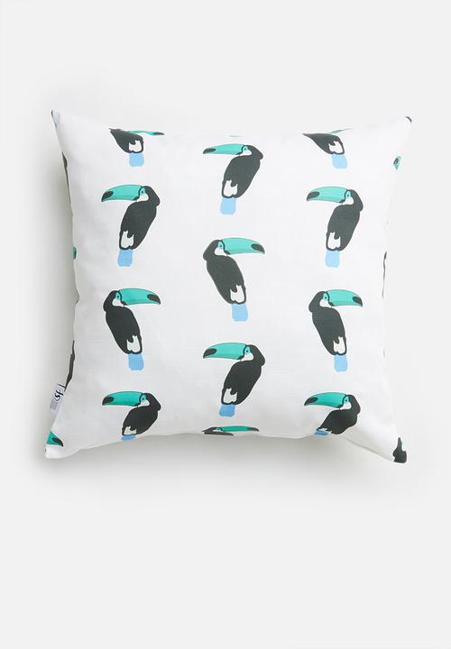 Sixth Floor - Tucan cushion cover - multi