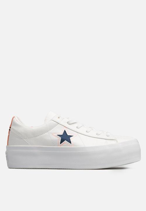 converse platform ox white