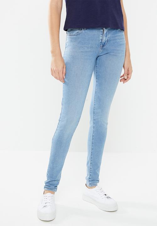 levi's 710 super skinny light blue