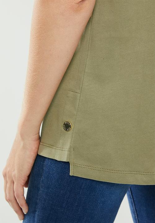 POLO - Ivy capped sleeve tee - green