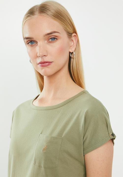 POLO - Ivy capped sleeve tee - green