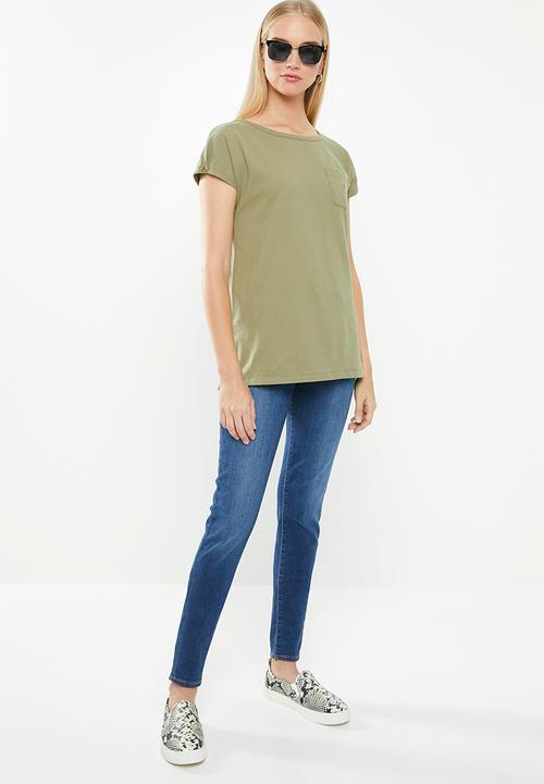 POLO - Ivy capped sleeve tee - green
