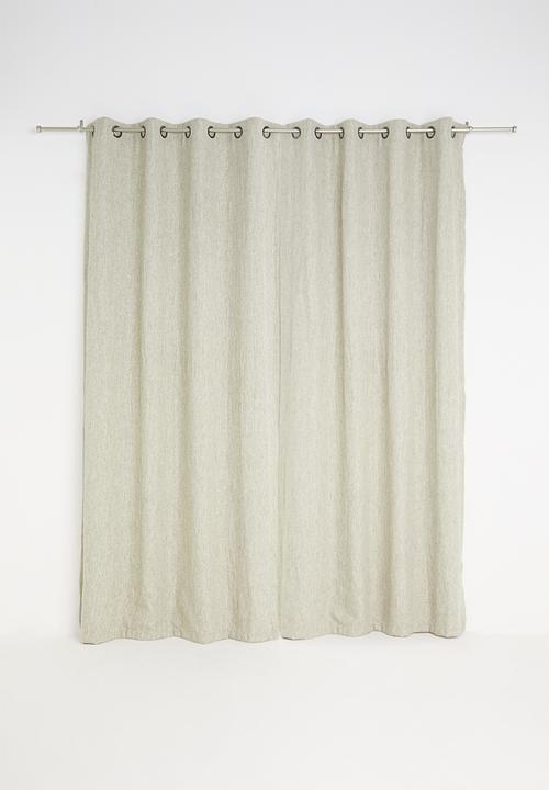 Sheraton Textiles - Manhattan eyelet curtain - stone melange