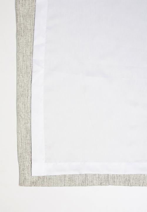 Sheraton Textiles - Manhattan eyelet curtain - stone melange