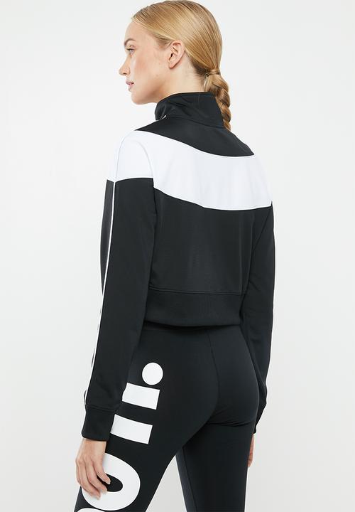 Nike - Nsw hrtg tracksuit top - black & white
