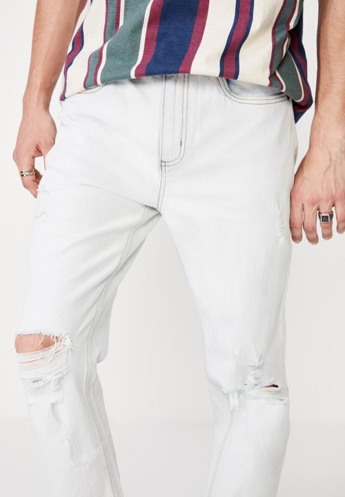 Factorie - Relaxed tapered jean - light blue