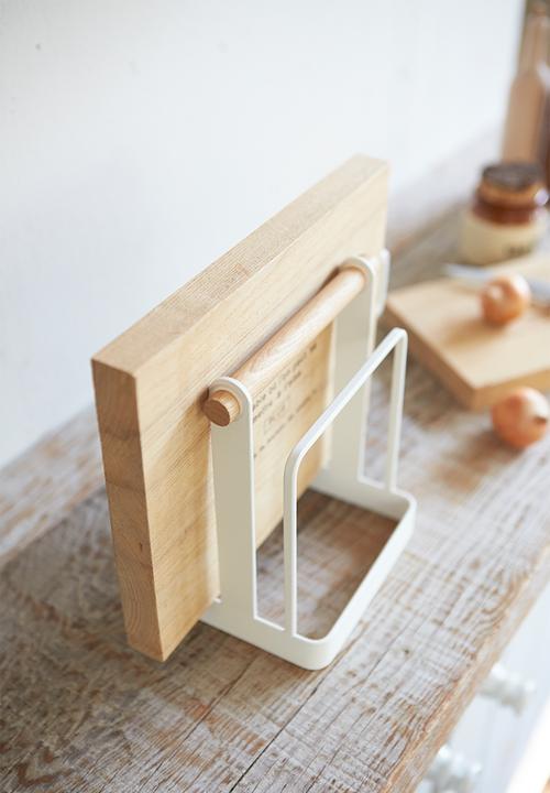 Yamazaki - Tosca cutting board stand - white