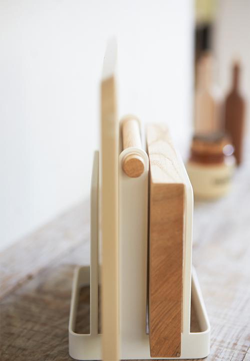 Yamazaki - Tosca cutting board stand - white