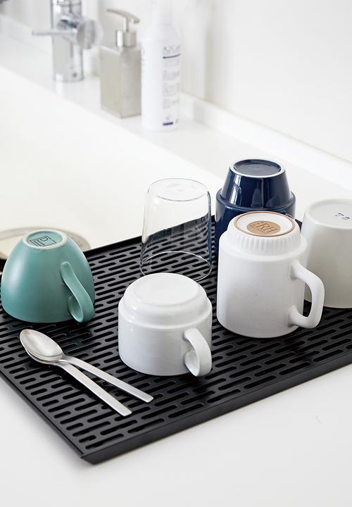 Yamazaki - Tower glass & mug drainer - black