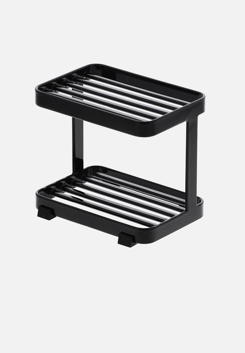 Yamazaki - Tower soap tray 2 tiers - black
