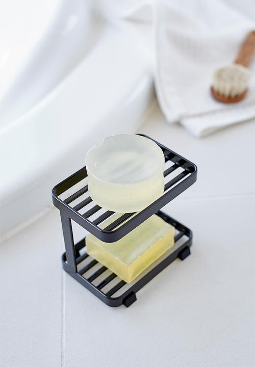 Yamazaki - Tower soap tray 2 tiers - black