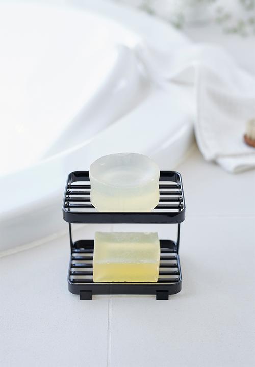 Yamazaki - Tower soap tray 2 tiers - black
