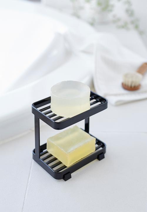 Yamazaki - Tower soap tray 2 tiers - black