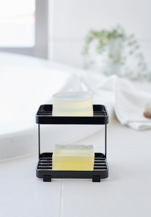 Yamazaki - Tower soap tray 2 tiers - black